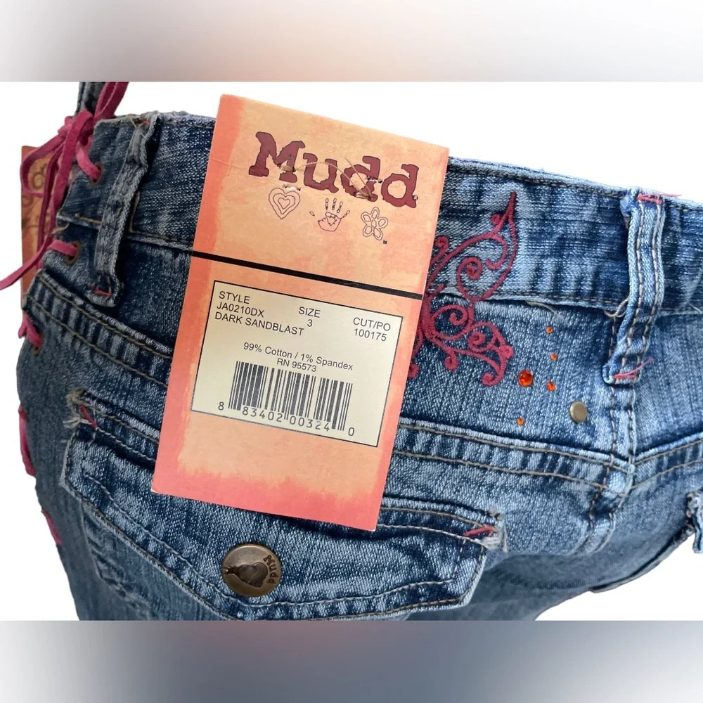VTG Lace-Up Mudd Jeans Flares - Picture 5 of 12